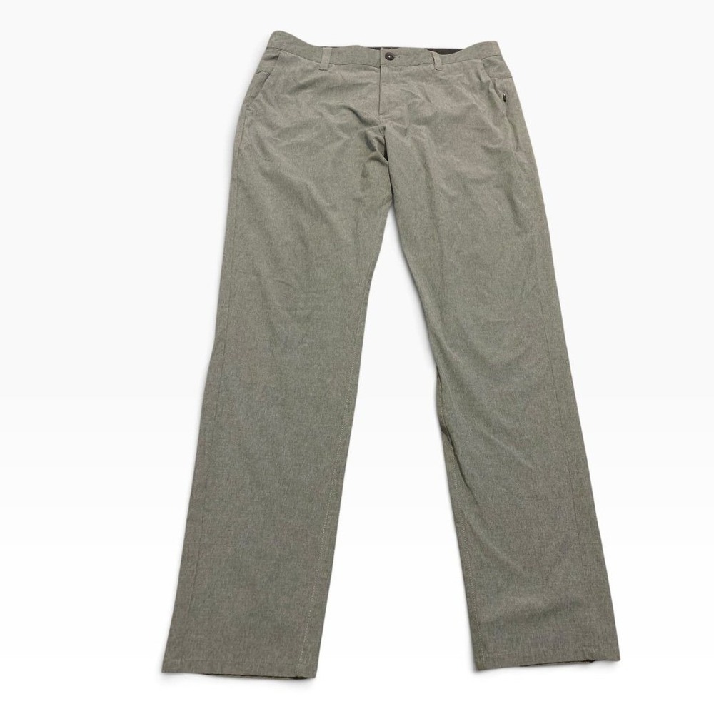 Vuori Aim Pant Mens 34 Grey Heather Technical Chino Gorpcore Athleisure V431